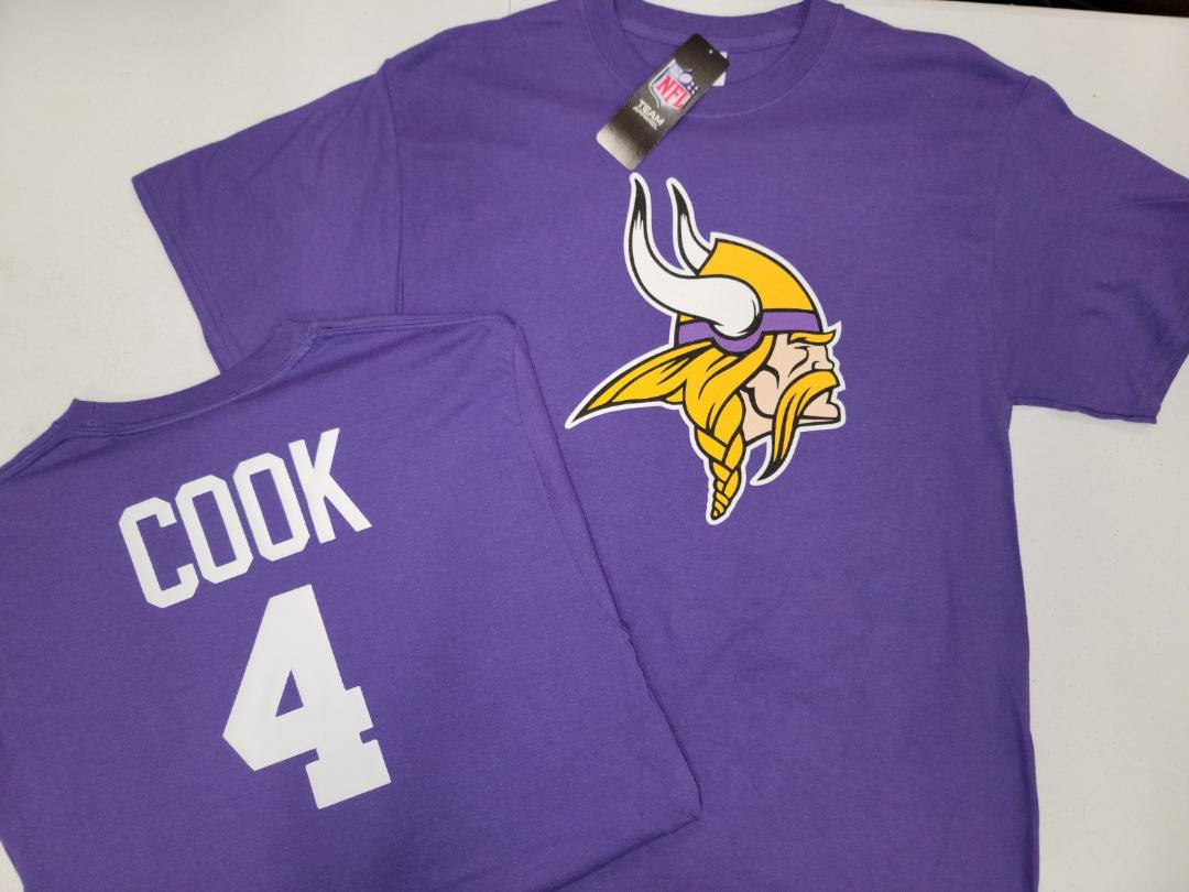 Mens NFL Team Apparel Minnesota Vikings DALVIN COOK Football Jersey Shirt PURPLE