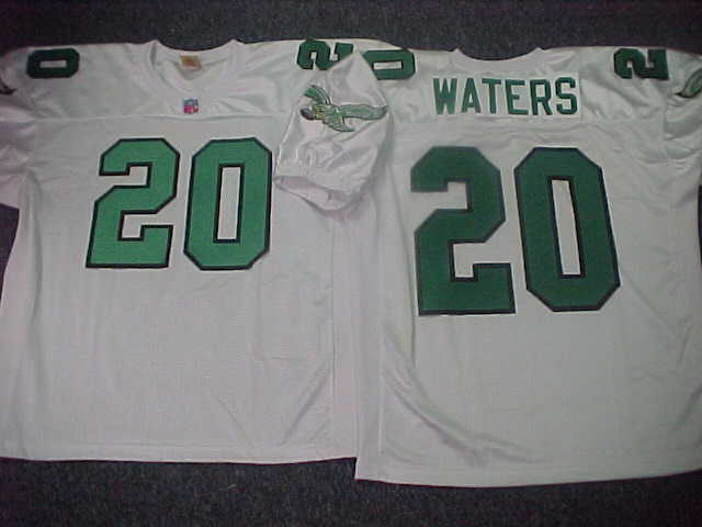 Philadelphia Eagles ANDRE WATERS 90s Vintage Throwback Football Jersey WHITE