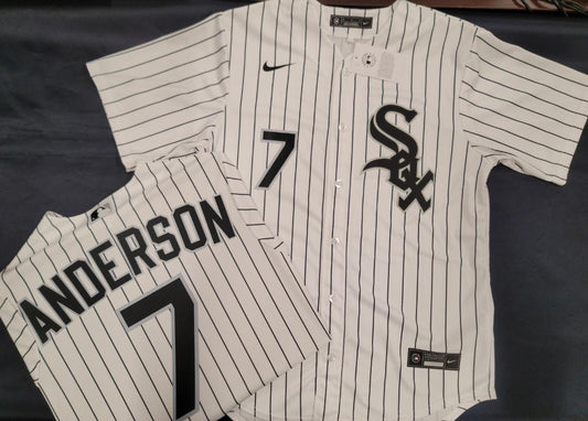 Nike Chicago White Sox TIM ANDERSON Baseball Jersey WHITE P/S