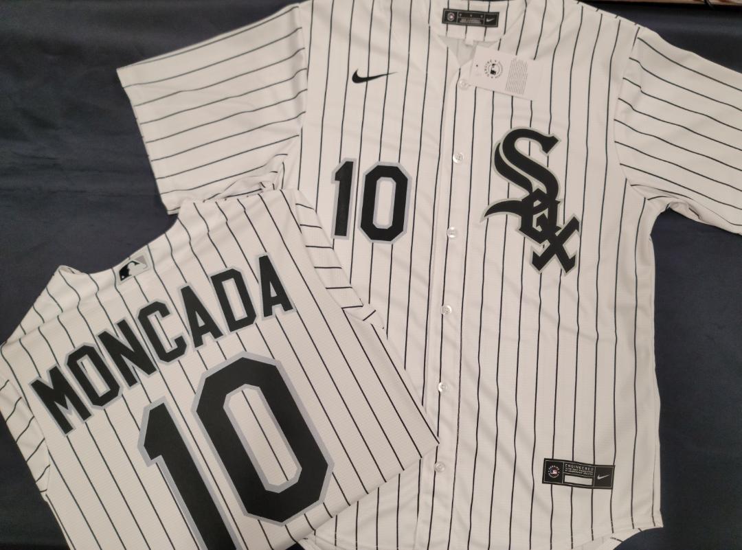 Nike Chicago White Sox YOAN MONCADA Baseball Jersey WHITE P/S