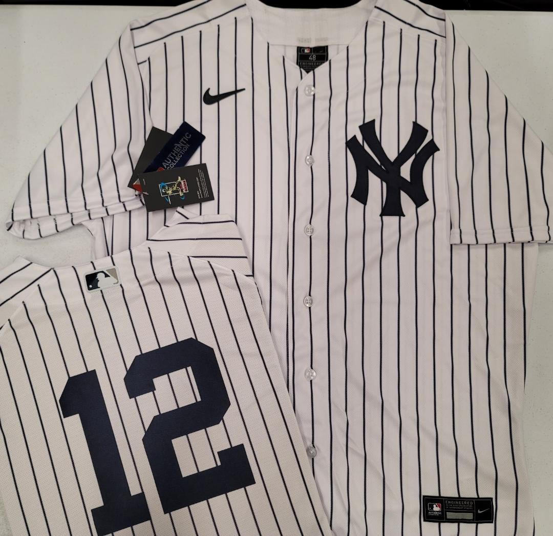 Nike New York Yankees ISIAH KINER-FALEFA Sewn AUTHENTIC GAME Jersey White P/S 48