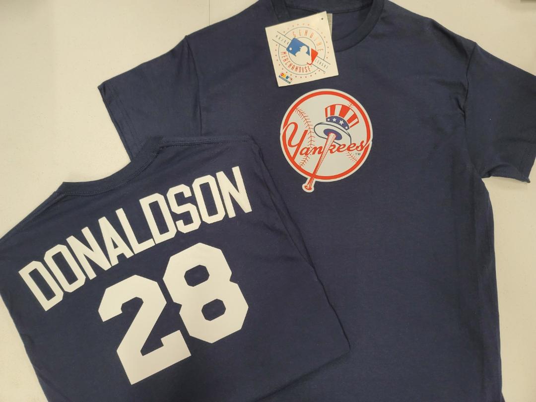 Mens MLB Team Apparel New York Yankees JOSH DONALDSON Baseball Shirt NAVY